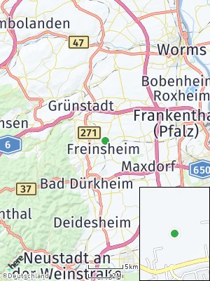Here Map of Freinsheim