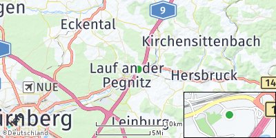 Google Map of Heuchling an der Pegnitz