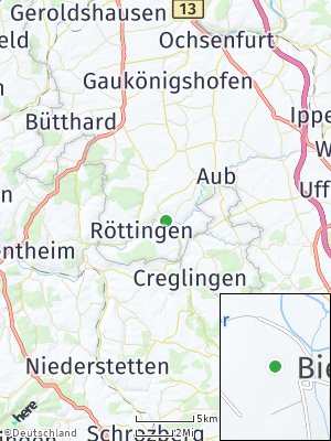 Here Map of Bieberehren