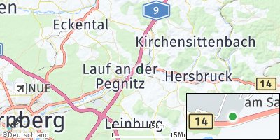 Google Map of Neunkirchen am Sand