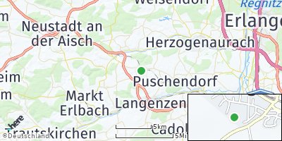 Google Map of Hagenbüchach