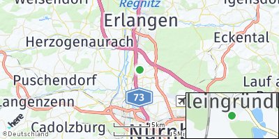 Google Map of Großgründlach