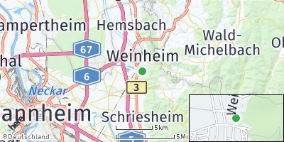 Google Map of Lützelsachsen