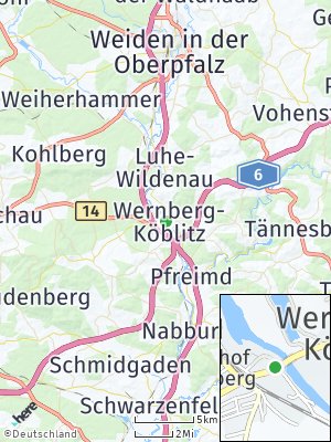 Here Map of Wernberg-Köblitz
