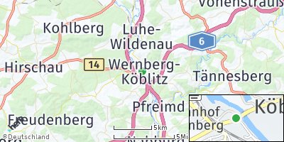 Google Map of Wernberg-Köblitz