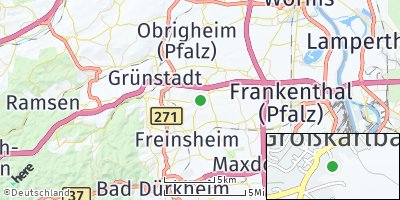 Google Map of Großkarlbach