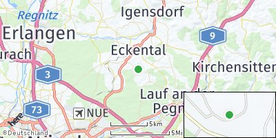 Google Map of Beerbach an der Pegnitz