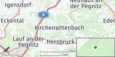 Google Map of Kirchensittenbach