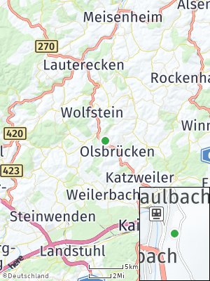 Here Map of Kreimbach-Kaulbach