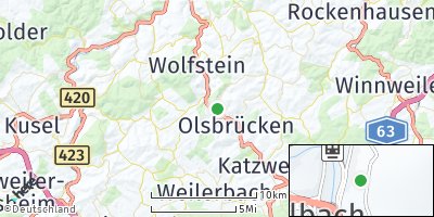 Google Map of Kreimbach-Kaulbach