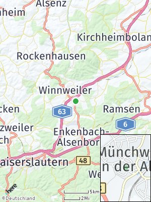 Here Map of Münchweiler an der Alsenz
