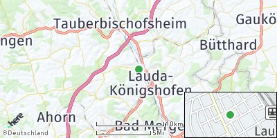 Google Map of Lauda-Königshofen