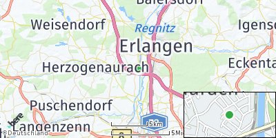 Google Map of Frauenaurach