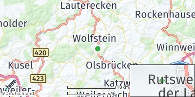 Google Map of Rutsweiler an der Lauter