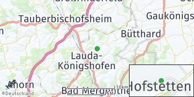 Google Map of Hofstetten bei Lauda