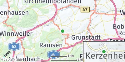 Google Map of Kerzenheim