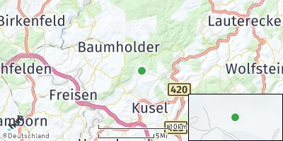Google Map of Dennweiler-Frohnbach