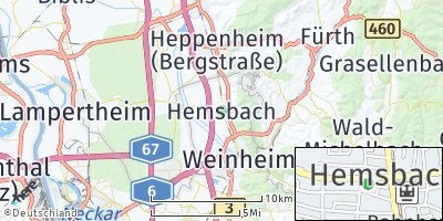 Google Map of Hemsbach