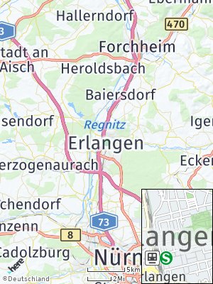Here Map of Erlangen
