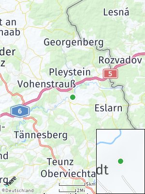 Here Map of Moosbach bei Vohenstrauß