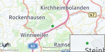 Google Map of Steinbach am Donnersberg