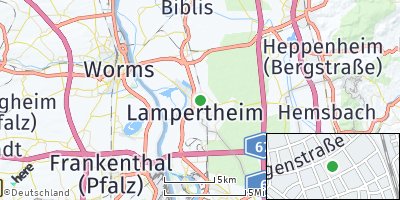 Google Map of Lampertheim
