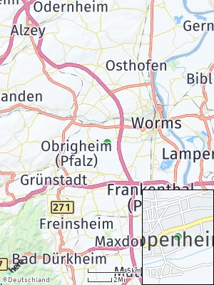 Here Map of Heppenheim an der Wiese