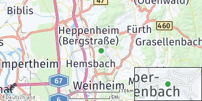 Google Map of Ober-Laudenbach