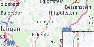 Google Map of Igensdorf