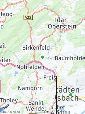 Here Map of Hoppstädten-Weiersbach