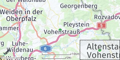 Google Map of Vohenstrauß