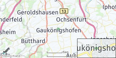 Google Map of Gaukönigshofen
