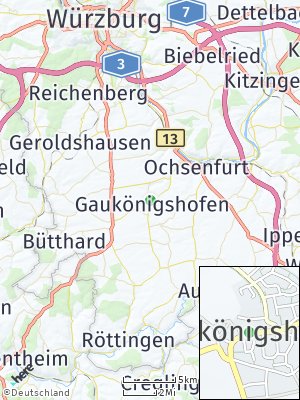 Here Map of Gaukönigshofen