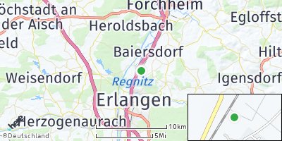 Google Map of Bubenreuth