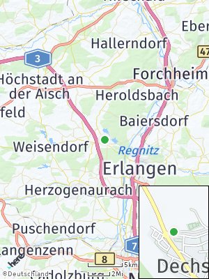 Here Map of Dechsendorf