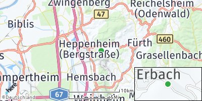 Google Map of Erbach