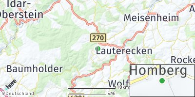 Google Map of Homberg bei Lauterecken