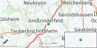 Google Map of Großrinderfeld