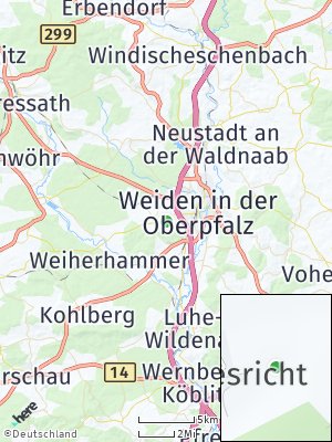 Here Map of Halmesricht bei Weiden