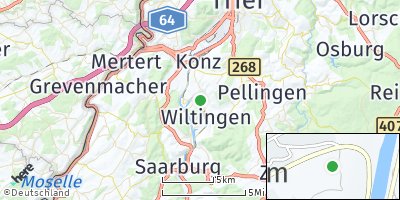 Google Map of Hamm bei Filzen