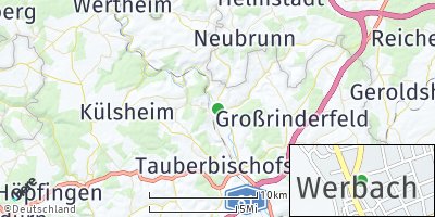 Google Map of Werbach