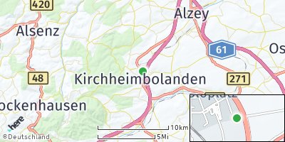 Google Map of Kirchheimbolanden