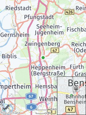 Here Map of Bensheim