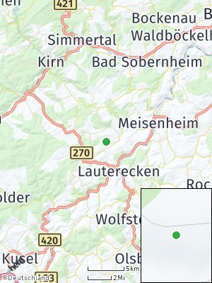 Here Map of Kappeln bei Lauterecken