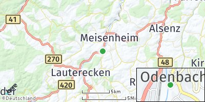 Google Map of Odenbach