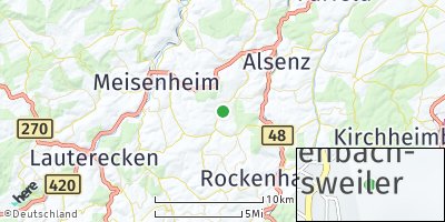 Google Map of Finkenbach-Gersweiler