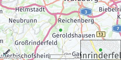 Google Map of Kleinrinderfeld
