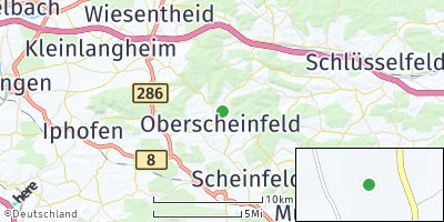 Google Map of Oberscheinfeld