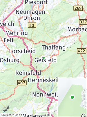 Here Map of Geisfeld bei Hermeskeil