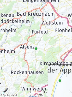 Here Map of Oberhausen an der Appel